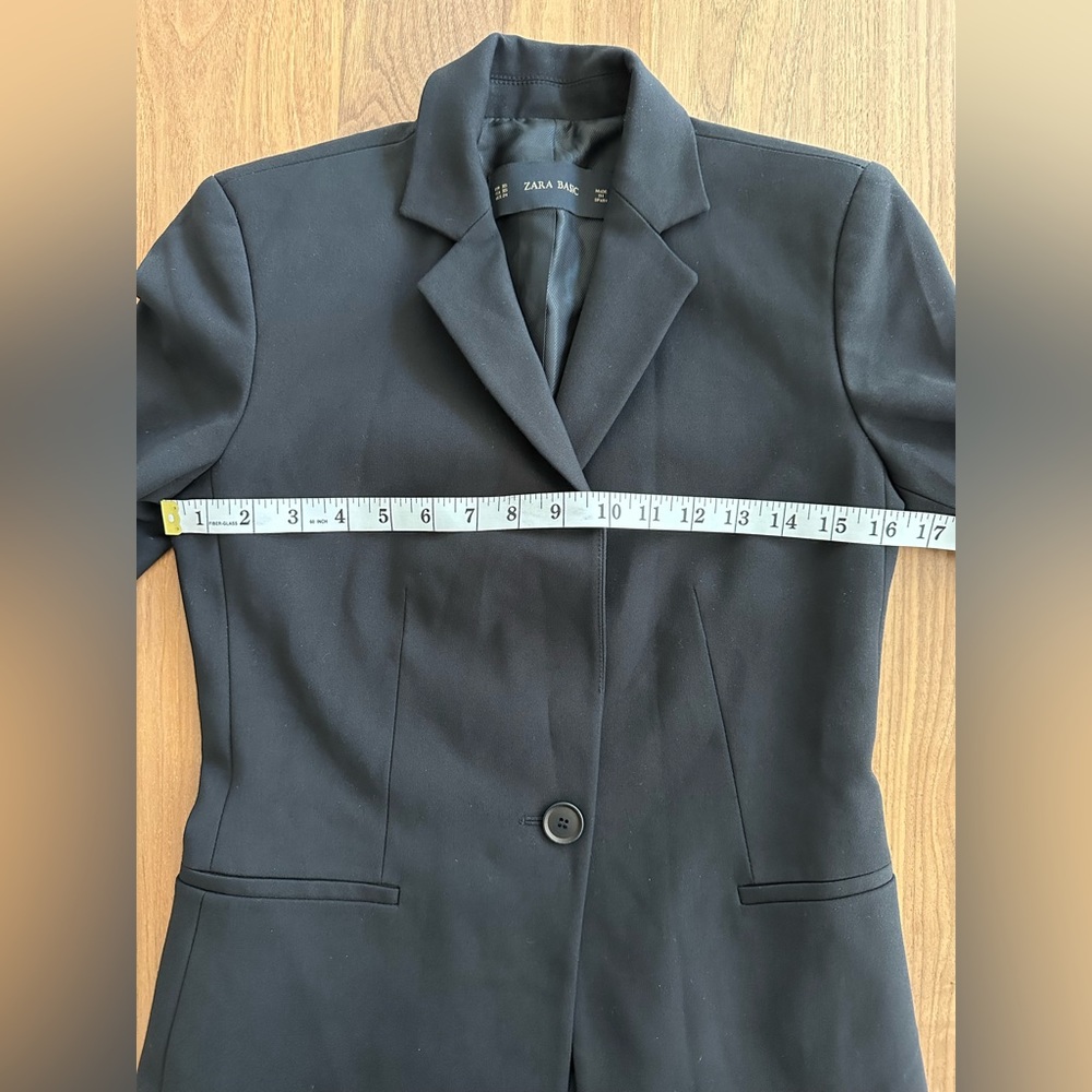 Zara Basic Fitted Blazer - image 4
